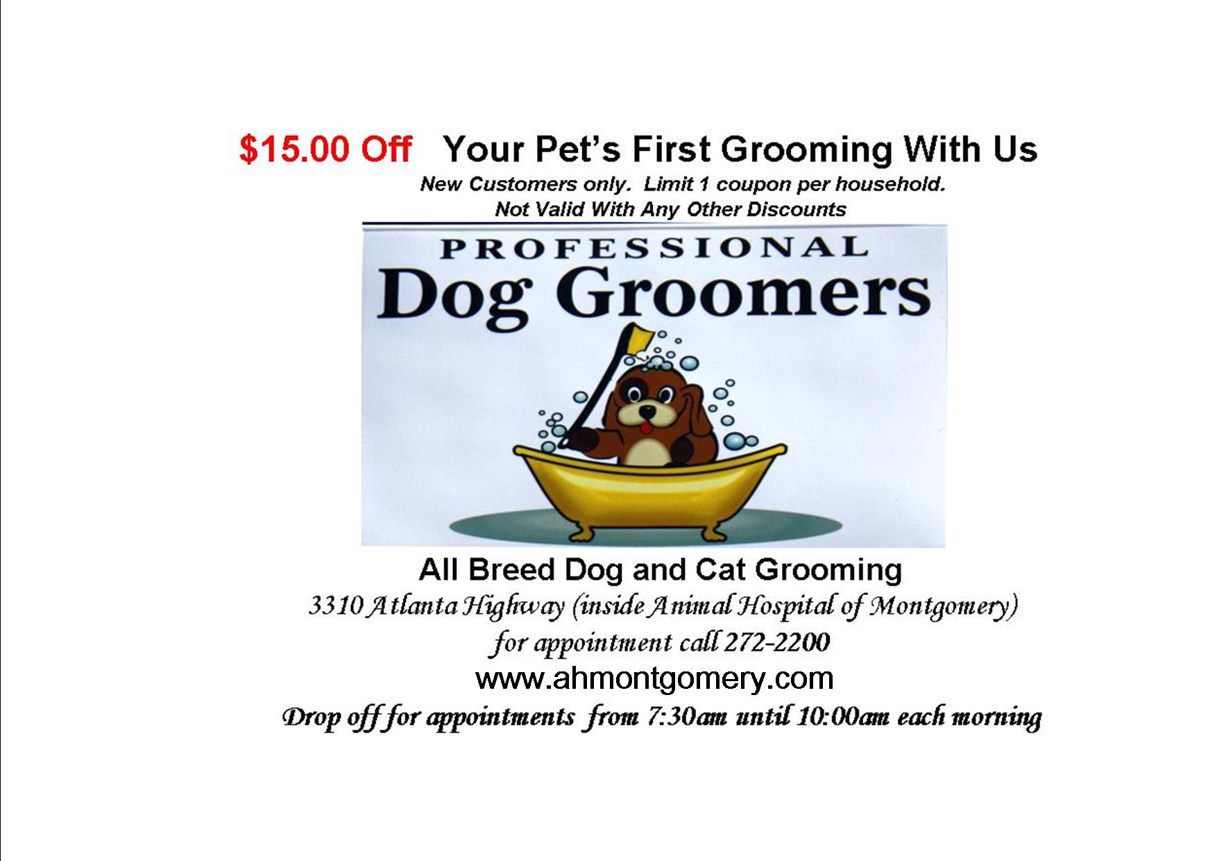 Professional Dog Groomers Veterinarian in MONTGOMERY, AL Animal